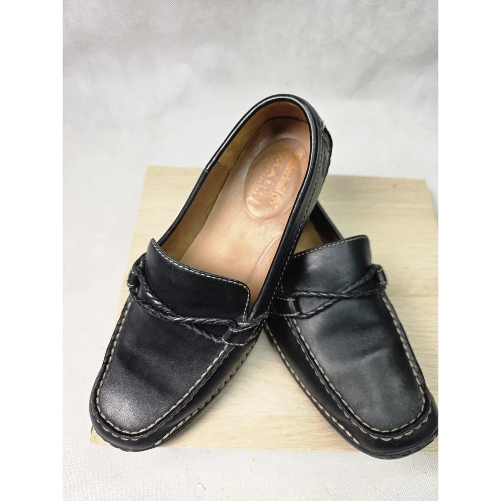 Timberland Shoes Womens 8M Loafer Smart 33352 Black Leather Slip On